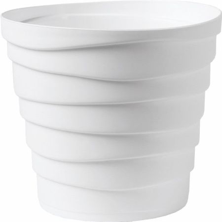 ГоВМ3882 Кашпо Бархан (0,9л) Цв. Белый (Арт. КШ-4330)(1х30)