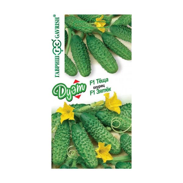 Га016187 Огурец Зятек F1 10 шт.+Теща F1 10 шт. автор. серия Дуэт