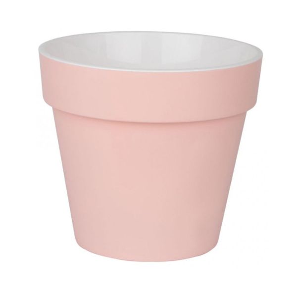 ПР14-20 Протея 1.4л Розово-белый пласт.горш. d14.5 h13 с вкладкой  22шт-коробка