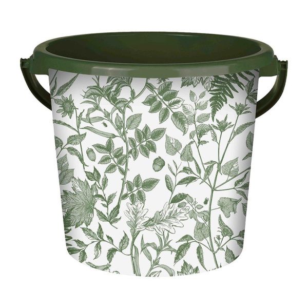 ГоВМ8320 Ведро пластиковое 10л. Сиеста Цв. Лес тёплая хвоя (Арт. ВР-1947)