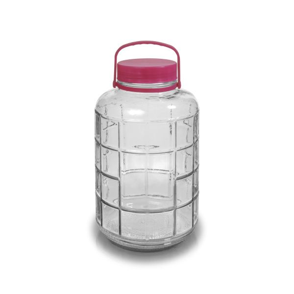 Банка Стеклянная с ручкой 10л, GJF (TW1102-10 -F2) (6) (144) Торговый Дом Велес