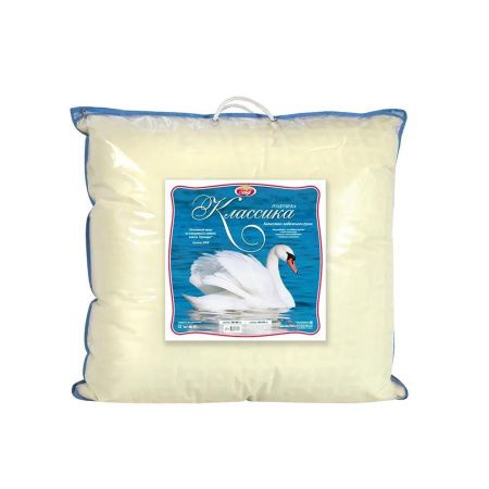 274 Подушка Лебяжий пух в чехле из сатина (хлопок 100%) 50х70 см, вес наполнителя 0,9 кг (1) (8)