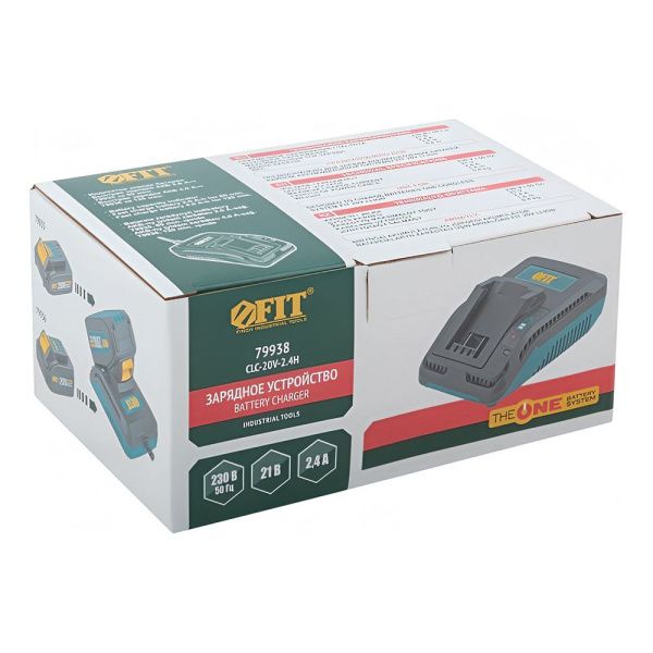 07FI7132 Зарядное устройство 21 В; 2,4 А; 0,4 кг ; индикатор заряда; коробка