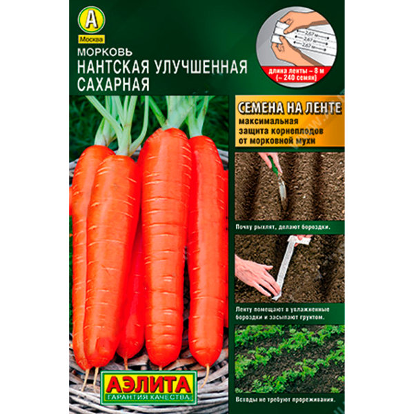Морковь Нантская улучшенная сахарная Лента