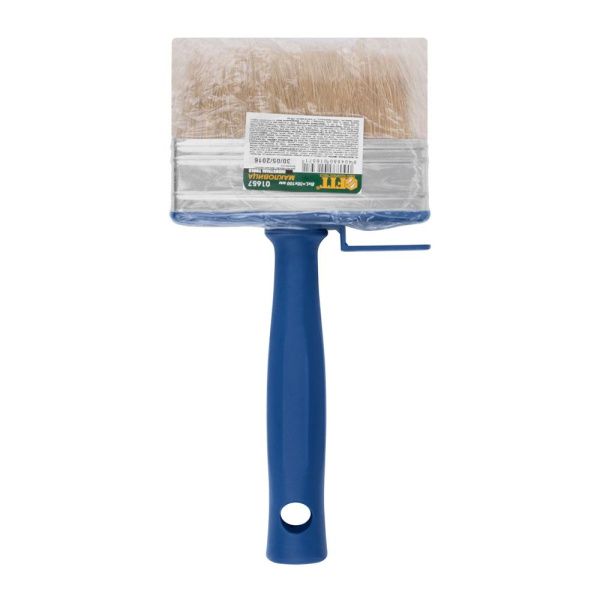 07FI7417 Макловица, натур.светлая щетина, пластиковый корпус, полая ручка, мини 30 х 100 мм