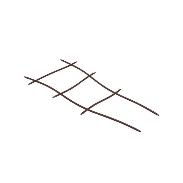 ГоВМ4018 Опора для вьющихся цветов Цв. Мокко (Арт. ОЦ-4019) (1Х48)