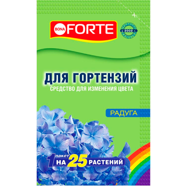 Средство для изменения цвета гортензий Радуга , 100 гр.Bona Forte