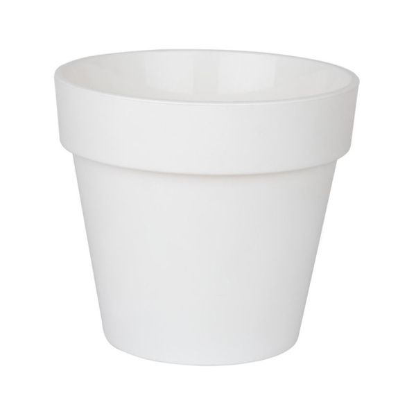 ПР14-10 Протея 1.4л Бело-белый пласт.горш. d14.5 h13  ( 22)