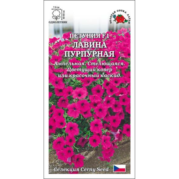 Петуния Лавина Пурпурная F1