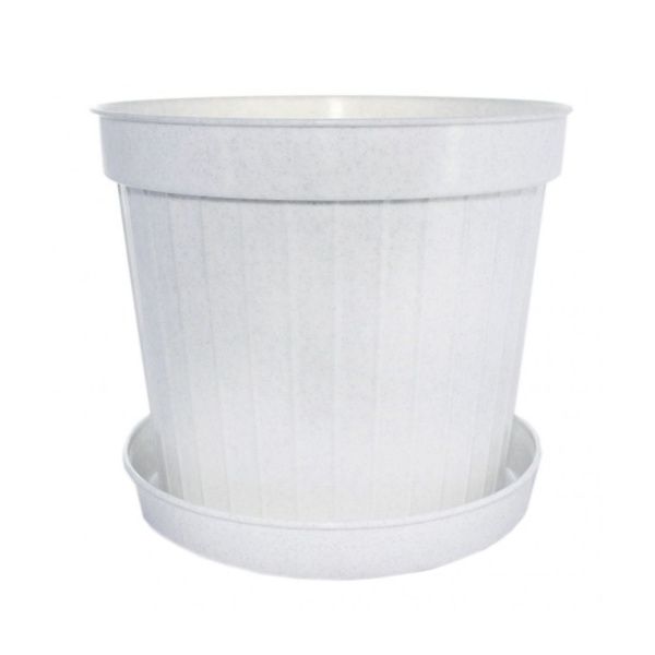 5112мр Кашпо 32 л КЛАССИК №12 мраморное