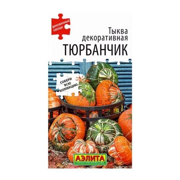 02Аэ1604 Тыква декоративная Тюрбанчик