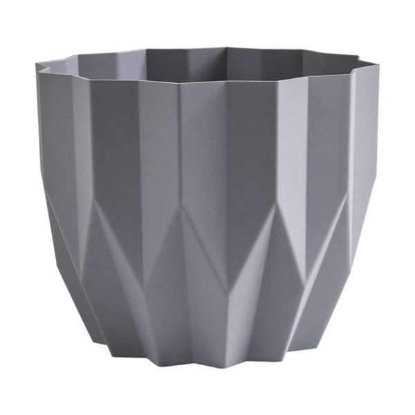 ГоВМ3867 Кашпо Геометрия (2,2л.) Цв. Серый жемчуг (Арт. КШ-5805)(1х24)