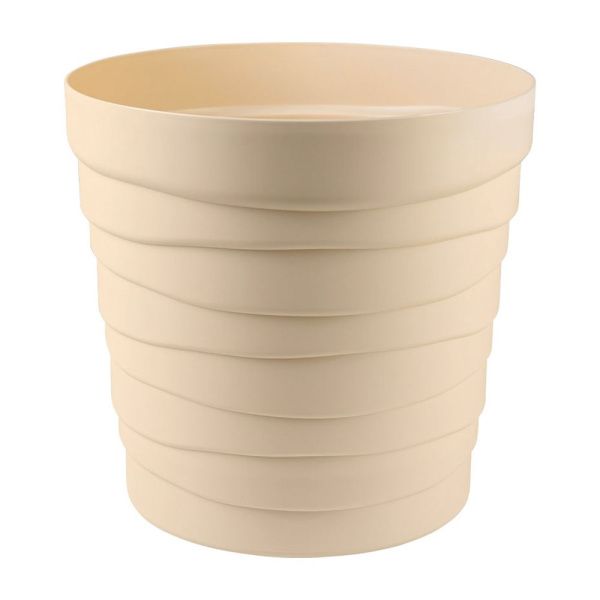ГоВМ3925 Кашпо Бархан с донышком (7,5л) Цв. Кремовый (Арт. КШ-5751)(1х12)
