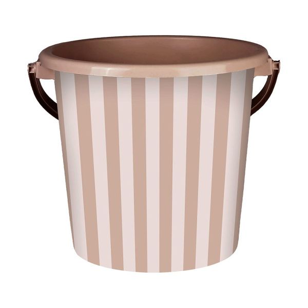 ГоВМ8322 Ведро пластиковое 10л. Сиеста Цв. Полоска фраппе (Арт.ВР-1946)