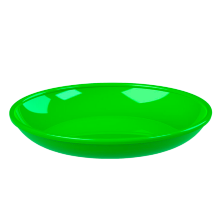 04Та8026 Тарелка Смак d 180 мм. (оранжевый, красный, молочный, зеленый)