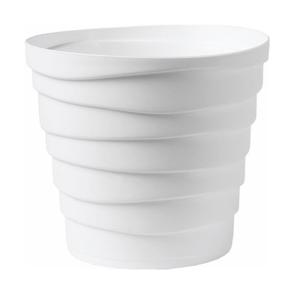 ГоВМ3882 Кашпо Бархан (0,9л) Цв. Белый (Арт. КШ-4330)(1х30)