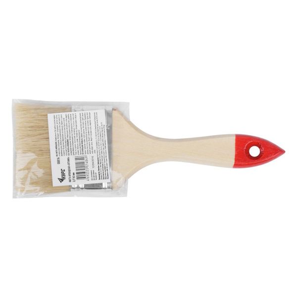 07FI6762 Кисть флейцевая Оптима, натур. cветлая щетина, деревянная ручка 2,5 (63 мм)