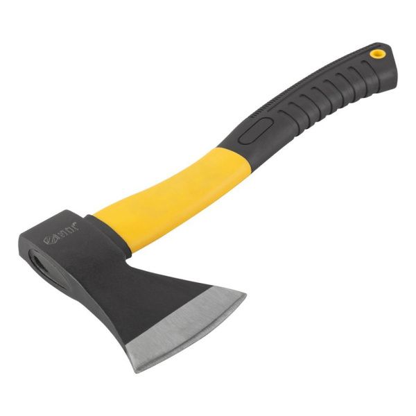 07FI9093 Топор кованая усиленная сталь, усиленная фиберглассовая ручка  600 гр.