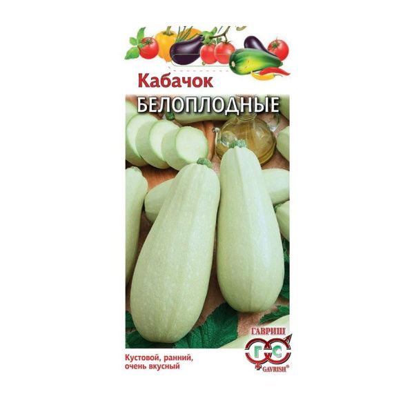 Га010421 Кабачок Белоплодные 2 г