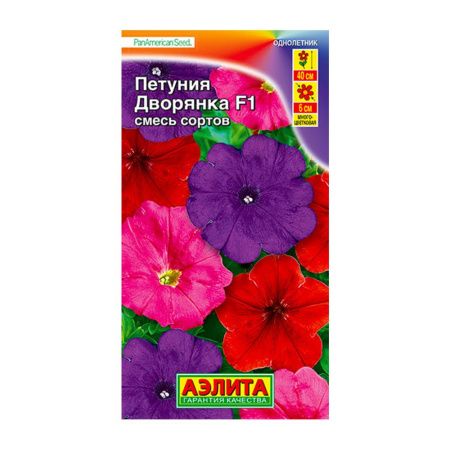 02Аэ1387 Петуния Дворянка F1 многоцветковая, смесь сортов