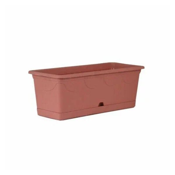 Балконный ящик Верона 4,5л песочный с подст. 07031