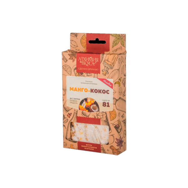 03011236 Набор Алхимия вкуса № 81 для приготовления наливки Манго-Кокос, 95 г