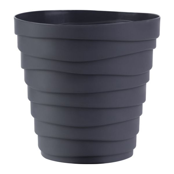 ГоВМ3896 Кашпо Бархан (1,4л) Цв. Антрацит (Арт. КШ-4316)(1х30)