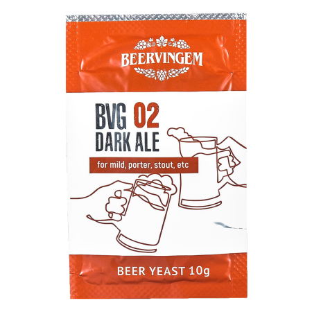 03081424 Пивные дрожжи Beervingem для темного пива Dark Ale BVG-02, 10 г