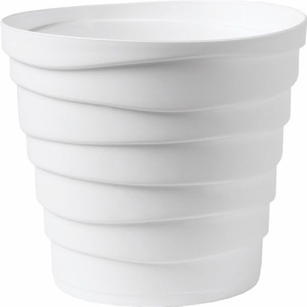 ГоВМ3882 Кашпо Бархан (0,9л) Цв. Белый (Арт. КШ-4330)(1х30)