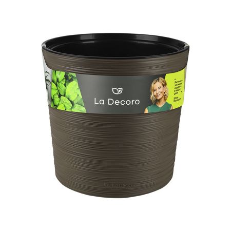 ГоВМ3758 Кашпо La Decoro (15л) Цв. Пралине (Арт. КШ-0698)(1х3)