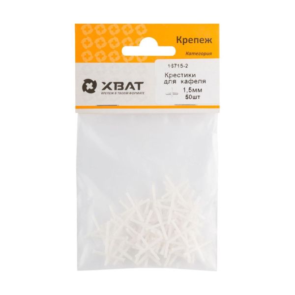 FI017471 Крестики для кафеля 1,5 мм (фасовка 50 шт.)
