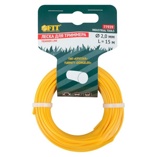 07FI6754 Леска для садовых триммеров Круглая 2,0 мм х 15 м
