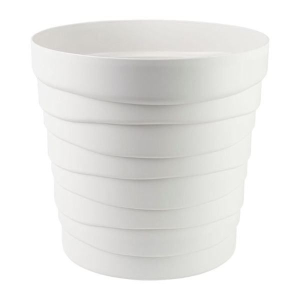 ГоВМ3922 Кашпо Бархан с донышком (7,5л) Цв. Белый (Арт. КШ-5752)(1х12)