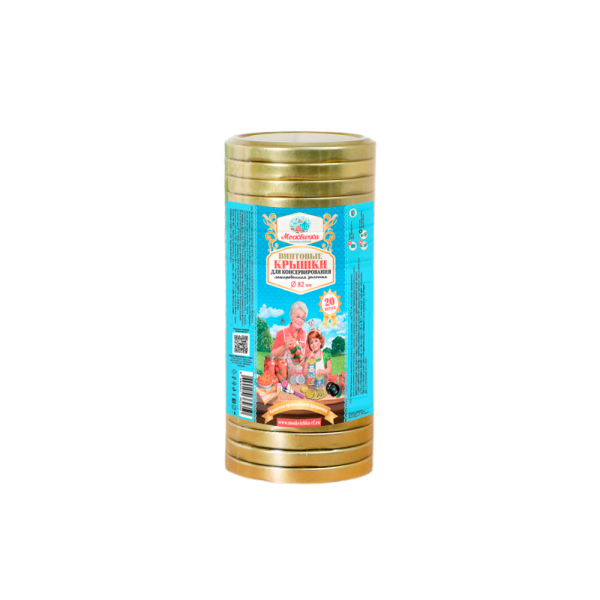 Крышка Твист-офф III-82 Золото  (1x20x12) Москвичка исконно хороша