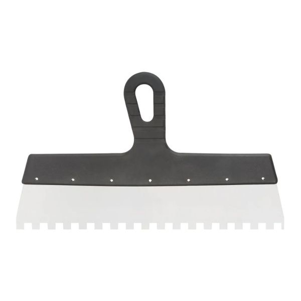 07FI7461 Шпатель фасадный нержавеющий зубчатый 350 мм - зуб 10 мм