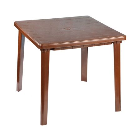 02048653 Стол 800х800х740мм квадратный (коричневый)