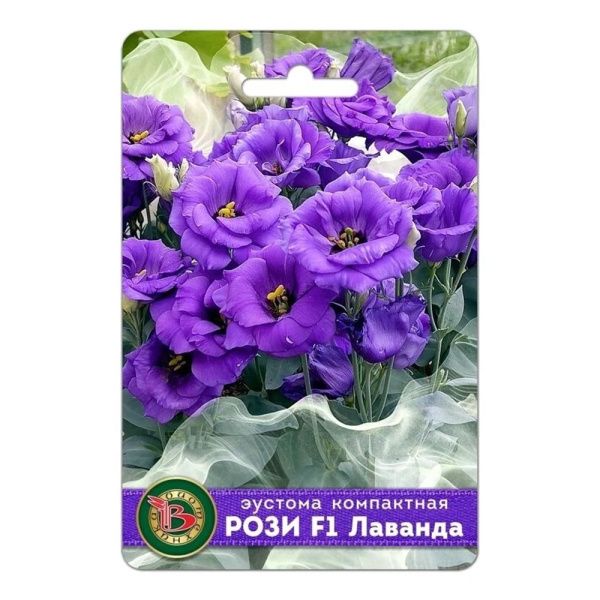 02Би3259 Эустома (лизиантус) компактная махровая Рози F1 Лаванда NDS