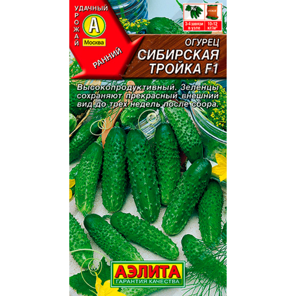 Огурец Сибирская тройка  F1 Аэлита