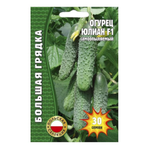 02Гр3102 Огурец Юлиан  F1  Польша 30 шт.  самоопыляемый NDS
