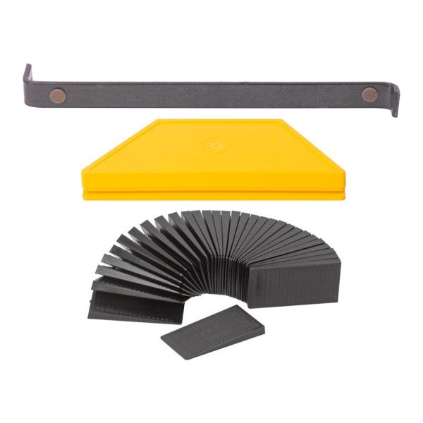 07FI9104 Набор для укладки ламината ( скоба, брусок и клинья распорные 30 шт. )